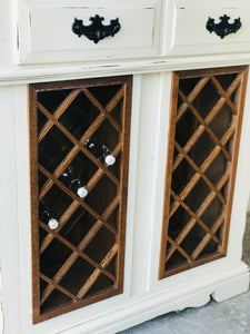 Revamped Farmhouse Wine Cabinet