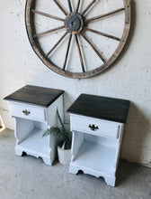 Load image into Gallery viewer, Vintage Farmhouse Nightstand Set