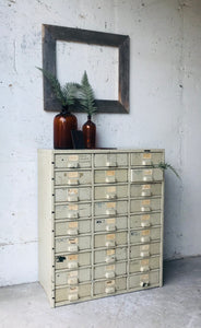 Awesome Vintage Industrial Parts Bin Drawers