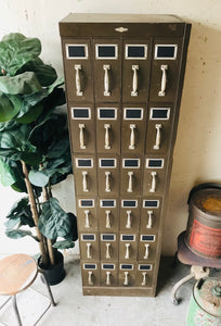 Amazing Vintage Industrial Parts Cabinet