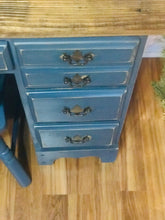 Load image into Gallery viewer, Adorable Vintage Wood Desk &amp; Chair