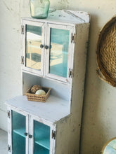 Load image into Gallery viewer, Adorable Distressed Vintage Mini Hutch Cabinet