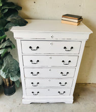 Load image into Gallery viewer, Pretty Modern Farmhouse Chest of Drawers (single or pair)