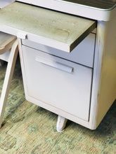 Load image into Gallery viewer, Amazing MCM Pink Metal Tanker Desk &amp; Chair