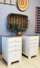 Load image into Gallery viewer, Perfect farmhouse side table file drawers (2)