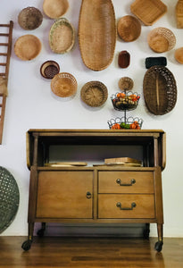 Vintage solid wood buffet server