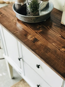 Pretty Farmhouse Buffet or Coffee Bar