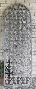 Old iron wine cellar door
