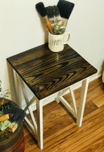 Load image into Gallery viewer, Farmhouse Cross Base accent Table