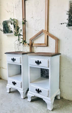 Load image into Gallery viewer, Pretty Farmhouse Nightstand Set