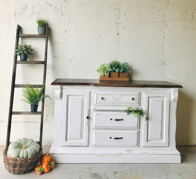 Pretty Farmhouse Buffet or Coffee Bar