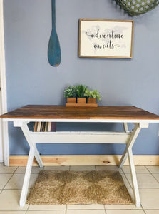 Modern Farmhouse X Base Desk (no chair)