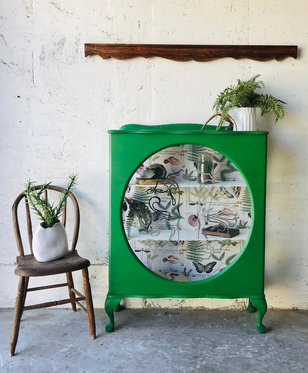 Unique Art Deco Curio Cabinet