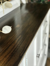 Load image into Gallery viewer, Stunning Large Farmhouse Dresser or Buffet w/ Mirror