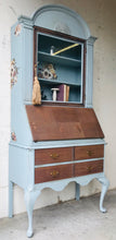 Load image into Gallery viewer, Lovely Vintage Floral Secretary Cabinet