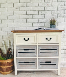 Adorable Farmhouse Bin Cabinet