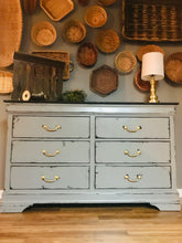 Load image into Gallery viewer, Modern Farmhouse Long Dresser, buffet, or TV Stand