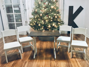 Teeny Tiny Toddler Farmhouse Table & Chairs