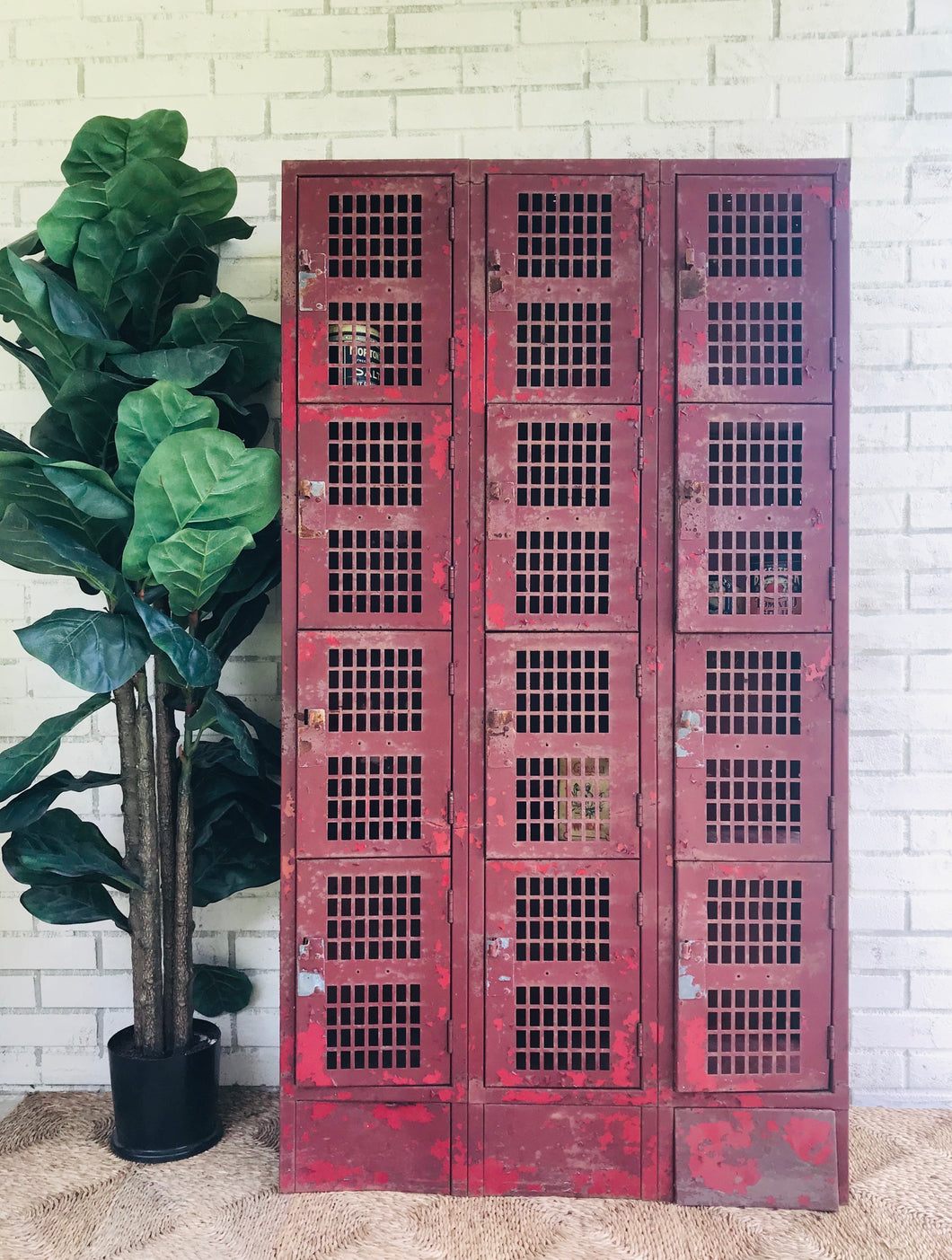 Amazing Salvaged Industrial Chippy Lockers