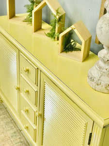 Adorable Modern Farmhouse Yellow Storage Cabinet