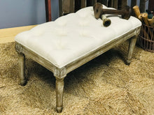 Load image into Gallery viewer, Gorgeous Shabby Chic Tufted Bench