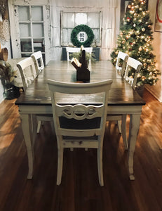 Stunning Large Farmhouse Dining Table & Chairs