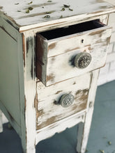 Load image into Gallery viewer, Vintage Repurposed Vanity Set of Nightstands (2)