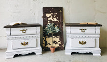 Load image into Gallery viewer, Perfect Chunky Rustic Nightstand Set