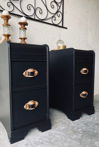 Repurposed Vanity Nightstand Set (2)