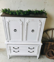Load image into Gallery viewer, Gorgeous Vintage Farmhouse Armoire Chest of Drawers