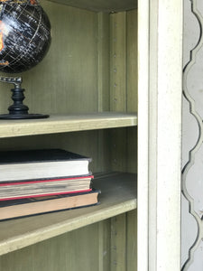 Gorgeous Large Black & Gold China Cabinet