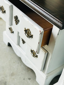 Chunky Vintage Farmhouse Nightstand Set