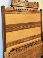 Load image into Gallery viewer, Stunning Antique Eastlake Full Size Bed Frame