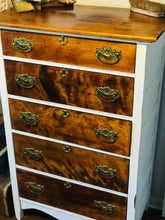 Load image into Gallery viewer, Wood Grain Vintage Chest of Drawers