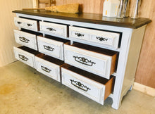 Load image into Gallery viewer, Stunning Large Vintage Long Dresser or Buffet