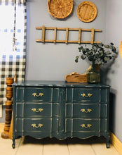 Load image into Gallery viewer, Pretty Blue French Provincial Dresser