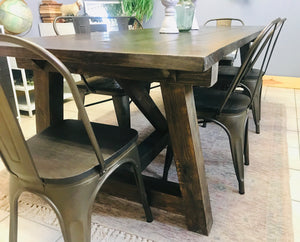 Perfect Farmhouse Table, Chairs, & Bench