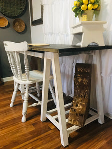 Perfect Farmhouse Sawhorse Desk (no chair)