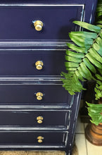 Load image into Gallery viewer, Coastal Navy Chest of Drawers &amp; Nightstand Set