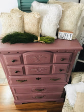 Load image into Gallery viewer, Lovely Vintage Pink Chest of Drawers