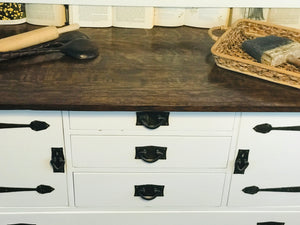 Solid Wood Farmhouse Buffet Table or TV Stand