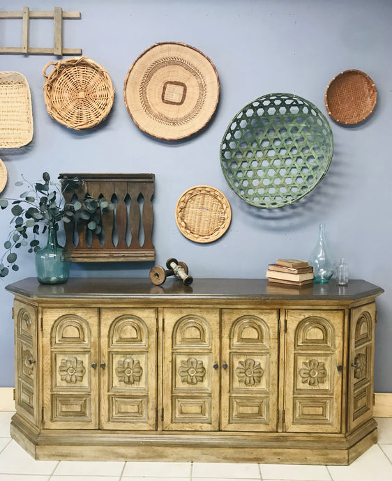 Gorgeous Ornate Vintage Buffet or TV Stand