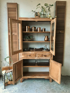 Beautiful Vintage Wood Display Cabinet