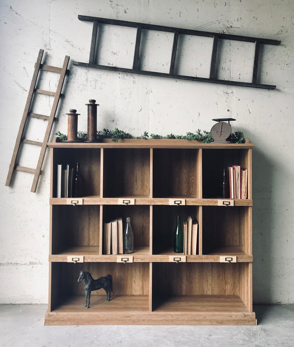 Pretty Farmhouse Cubby Shelf