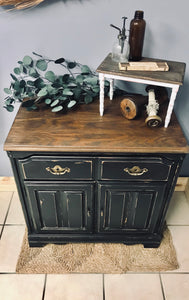 Pretty Primitive Style Vintage Cabinet