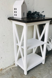 Cute Single Farmhouse End Table or Nightstand