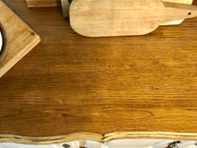 Load image into Gallery viewer, Neutral Vintage Buffet Table with Storage Shelves