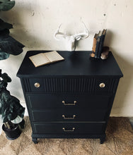 Load image into Gallery viewer, Moody Vintage Black Chest of Drawers