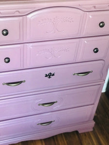 Lovely Vintage Pink Chest of Drawers