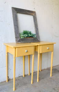 Adorable Yellow Nightstand Set